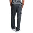 thumbnail image 3 of Babibeauty Mens Jogger Gym Heavy Weight Fleece Cargo Pocket Sweat Pants Drawstring Trousers M-3XL, 3 of 5