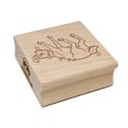 thumbnail image 1 of Fainting Goat Square Rubber Stamp Stamping Scrapbooking Crafting - Large 2.75in, 1 of 7