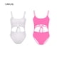 thumbnail image 4 of Eigraketly Colección de trajes de baño elegantes y cómodos, listos para la playa, de nailon, traje de baño de una pieza, ropa de playa de Traje de baño rosa SG, 4 of 6