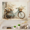 thumbnail image 2 of Designart "Bicycle Calm Pedaling II" Transportation Metal Art Living Room, 2 of 5