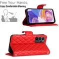 thumbnail image 3 of for Samsung Galaxy A33 5G Wallet Case, Elegant Card Holder Cash Slot PU Leather Kickstand Wrist Strap Shockproof Protective Flip Women Girls Case Cover for Samsung Galaxy A33 5G, Red, 3 of 7