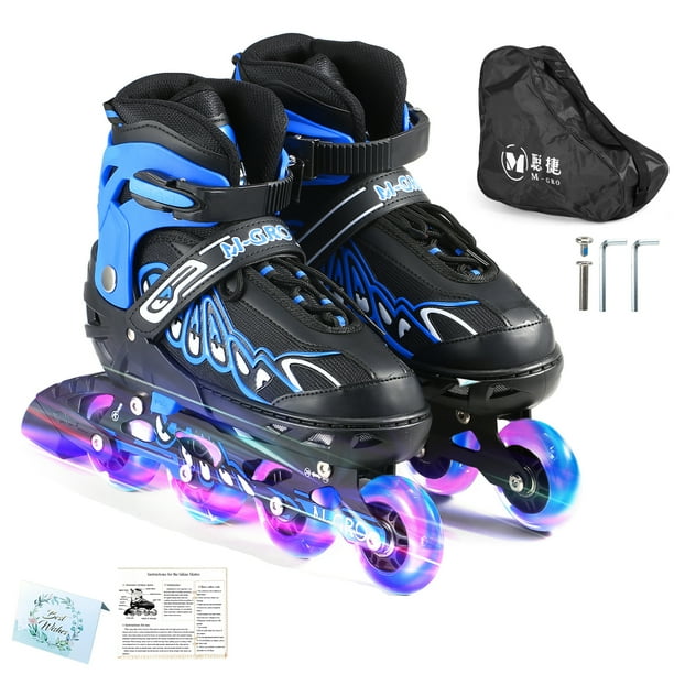 Patines en línea ajustables con ruedas iluminadas Patines Patines al aire libre para