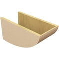 thumbnail image 5 of 10"W x 20"D x 10"H Wide Durham Rough Cedar Woodgrain TimberThane Corbel, Primed Tan, 5 of 6