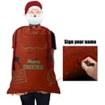 thumbnail image 6 of Jierger 2pcs Christmas Bag Santa Sack Canvas Bag for Gifts Santa Sack Special for Xmas Present Toys, Storage Bags Holiday Party Supply Extra Large Size 27.6" x 19.7", 6 of 8