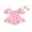 Pink, variant on Bagilaanoe Newborn Baby Girl Summer Rompers Dress Daisy Print Short Sleeve Bodysuits + Headband 3M 6M 12M 18M Infant Patchwork A-line Dresses
