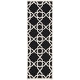 thumbnail image 2 of Safavieh Dhurries Edgar Geometric Runner Rug, Black/Ivory, 2'6" x 8', 2 of 8