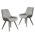 thumbnail image 6 of ClinQ Modern Upholstered Dining Chairs Set of 2, Thickened Cushion Kitchen & Dining Room Chairs with Metal Legs, Lightgray, 6 of 7