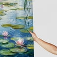 thumbnail image 3 of Chilfamy Water Lilies Willow Branches Pretty Shower Curtain Bathroom Decor Polyester Fiber Chic Modern Style Washable with Hooks 60x72, 3 of 7