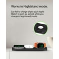 thumbnail image 4 of Belkin MagSafe 3-in-1 Wireless Charging Pad - Fast Wireless Charging for Apple Watch, iPhone 16, iPhone 15, iPhone 14, & iPhone 12 Series, & AirPods - Charging Station for Multiple Devices - Black, 4 of 7