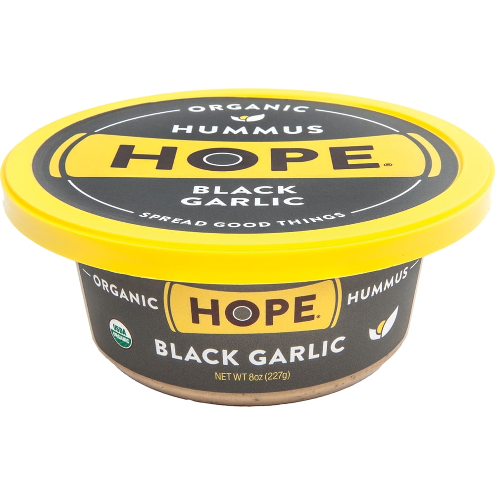 Hope® Organic Black Garlic Hummus 8 oz Tub