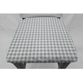 thumbnail image 3 of Checked Gingham Dining Room Chair Back Covers or Seat Covers by Penny's Needful Things (Both Chair Back & Seat Cover) (18 W x 15 H CHAIR BACK) (Light Blue), 3 of 5