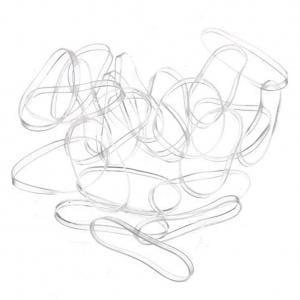 Clear Rubber Bands - Fancyleo 200 Pcs Clear Rubber Hair Bands Elastics Ties Transparent Girls Hair Ties Bands