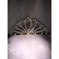 thumbnail image 2 of Charmed Gold Cloud Looping Shape Rhinestone Tiara for Wedding, Communion; Birthday, 2 of 3