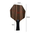 thumbnail image 7 of Table Tennis Paddle Durable Wooden Baseboard Professional Practical Quick Attack Players 5 Layers for Game Indoor Practice Training Athlete Handshake grip, 7 of 7