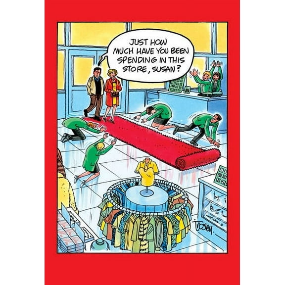 Nobleworks Red Carpet Funny / Humorous Birthday Card