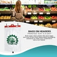 thumbnail image 6 of Clear Produce Bags on Headers, 0.55 Mil Eat 5 A Day, 2000 Count, 11 x 17 in, 6 of 7