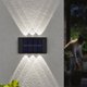 thumbnail image 2 of 2 lámparas de pared solares para exteriores, balcón, valla, camino, decoración de jardín (6 LED blancas) Tmvgtek Iluminación del hogar multifuncional, 2 of 9