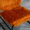 thumbnail image 5 of Modern Industrial Slant Armchair with Metal Frame,Premium High Density Soft Single Chair,Accent Chair for Living Room Bedroom,Orange, 5 of 7
