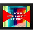 thumbnail image 2 of ArtsyQuotes 18x15 Black Modern Framed Museum Art Print Titled - Jean De La Fontaine Quote: All Power, 2 of 5