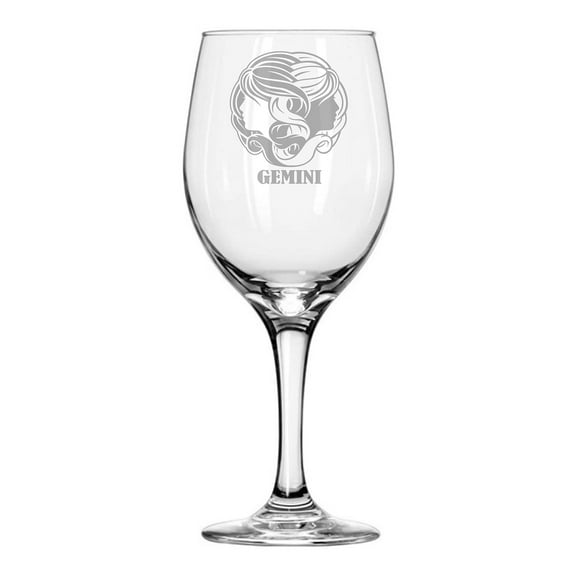 Zodiac Sign 20 oz Wine Gllass GEMINI