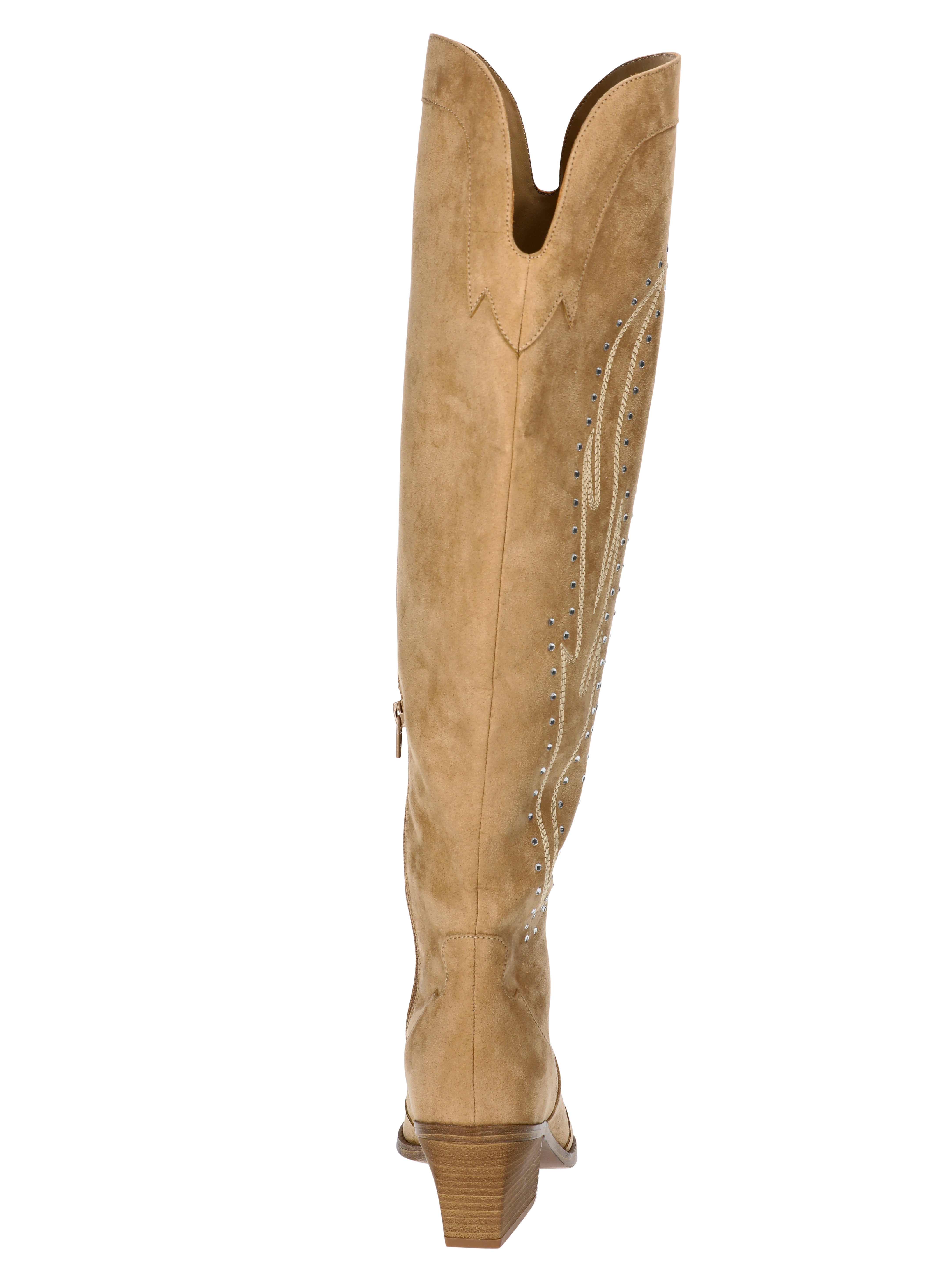 No Boundaries Women's Over the Knee Bling Western Boots