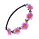 thumbnail image 2 of Guardurnaity Diadema de flores 70s trajes para mujeres decoraciones de fiesta elásticas signo de la paz sombreros follaje Halloween boda Accesorio para el cabello violeta, 2 of 6