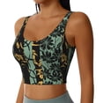 thumbnail image 2 of Pofeuu Lilies Flowers Print Sports Bra for Women Sexy Vest Yoga Running Gym Fitness Crop Bras Tops-Medium, 2 of 8