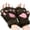 Green, variant on Fgnfyis Winter Gloves for Women Cat Half Finger Bear Fingerless Cute Thick Lined Cartoon Warm Neck Hanging Plush Mittens Navy