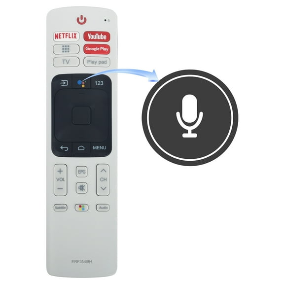 ERF3N69H Voice Remote for Hisense TV 50RG 65RG 55RG Series Netflix YouTube Key