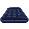 thumbnail image 3 of Bestway: Twin Flocked Air Bed - Blue, Inflatable Mattress, 74x39x11", Built-In Foot Pump & Pillow, Coil Beam Support Construction, Plush Top, Outdoor, 3 of 15