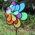 thumbnail image 4 of Rvidsgi Pin-wheel Funny Colorful Three Layers Bee Beetle Windmill Wind Spinner Pinwheels for Decoration, 4 of 8