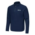 thumbnail image 2 of Men's Antigua College Navy Seattle Seahawks Step Up Quarter-Zip Pullover, 2 of 3