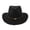 Black, variant on Winter Men & Women's Woven Cowboy Hat Classic Cattleman Outdoor Hat