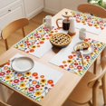 thumbnail image 5 of Spring Sunflower Placemats Set of 6, Colorful Flower Non-Slip Place Mats Washable Table Mats for Kitchen Dining Table Decorations Indoor/Outdoor, 5 of 9
