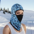 thumbnail image 5 of Unique Bargains 1 Pc Geometric Balaclava Face Mask Dark Blue, 5 of 5