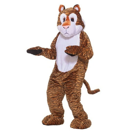 Tiger Mascot Adult Halloween Costume, Size: Men's - One Size