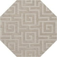 thumbnail image 4 of Dalyn Dover Area Rug DV13 Dv13 Putty Squares Maze 10' x 10' Round, 4 of 5