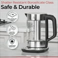 thumbnail image 3 of Electric Kettle with tea Infuser and Temperature Control - Keep Warm Function, Rapid Boil, Automatic Safety Shut Off, 3 of 7