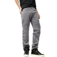 thumbnail image 3 of Ma Croix Mens Biker Jeans Slim Straight Fit Denim Distressed Zipper Pants, 3 of 7