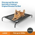 thumbnail image 4 of The Original Coolaroo Elevated Pet Dog Bed, Indoor & Outdoor Use, Durable, Cooling, Gunmetal, Large, 51" L x 31.50" W x 8" H, 4 of 7