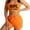 Orange, variant on UneDouce 2 Piece Women's Outfits Shorts Suit Tracksuit, Summer Clothing Outfit Set