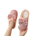 thumbnail image 4 of ATENAR Womens Slippers Casual Wide Shoes Women Fuzzy House Slipper Pink 7.5, 4 of 6