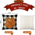 thumbnail image 2 of Throw Pillow Covers 18x18 Set of 4 for Fall Decor,Fall Decorations Maple Leaves Pumpkin Thanksgiving Farmhouse Autumn Cushion Cover for Home Sofa Couch, 2 of 6