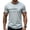 Light Gray, variant on Men's Striped Printed Color Blocked Short Sleeved Round Neck T-Shirt, Casual Contrasting top (Black, 3XL)