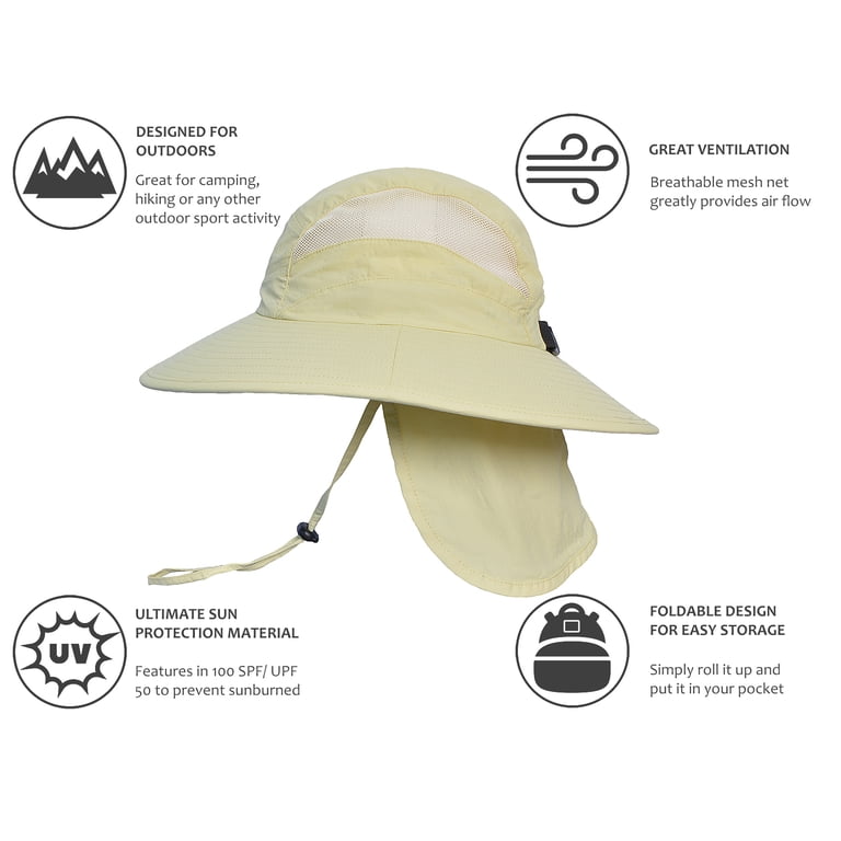 Solaris Men's UV Protection Sun Hat with Neck Flap photo 6
