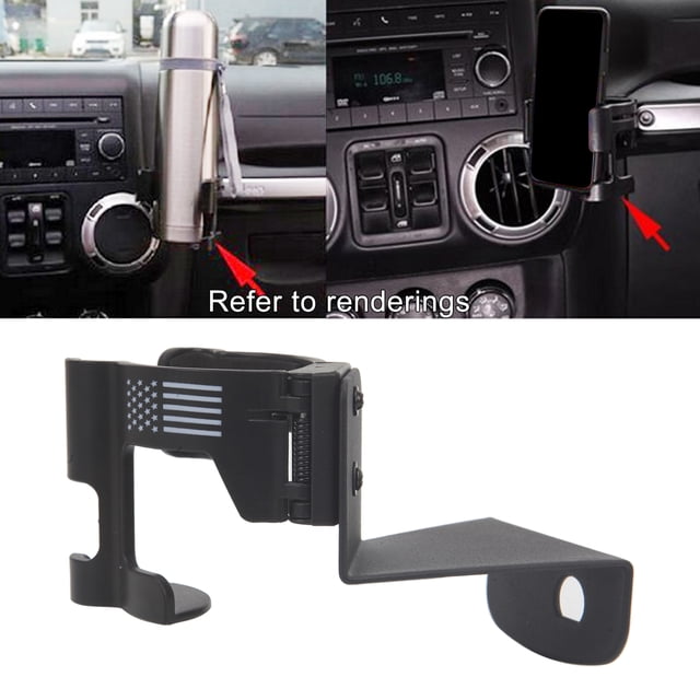 Soporte duradero para taza de , soporte atornillado para JK JL JT, botella de agua para teléfono móvil, tazas de - para TJ para Wrangler TJ Yotijar Soporte para botella de bebida