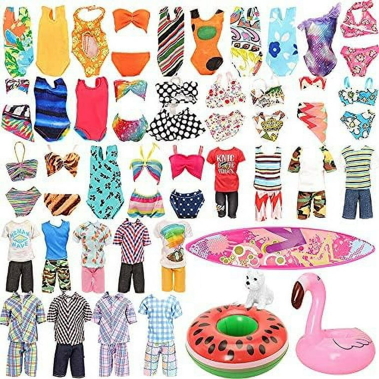 Miunana Lot 8 Items Doll Clothes for Ken Doll Include Random 3 pcs Casual  Wear +