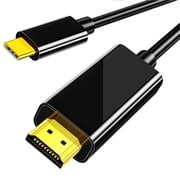 USB C to HDMI Cable Adapter 6FT 4K for Monitor, USB Type C to HDMI Thunderbolt 3/4 Compatible for iPhone 17/16/15, Galaxy, MacBook Pro/air, IPad pro, Surface,Dell XPS, HP, Thinkpad