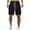 Black, variant on LOVZFMLL Basketball Shorts for Men Golf Running Athletic Gym Workout Shorts Elastic Waist Drawstring with Zipper Pockets Black 2XL