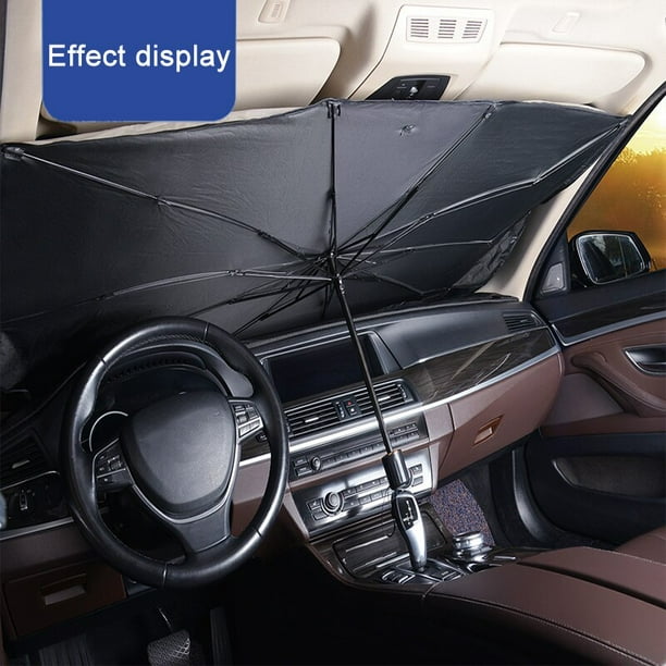 Summer Sun Protection Heat Insulation Cloth for Car Front Shading Car Windshield Sunshade Umbrella Type Sun Shade for Car WindowBendable B He Qiyong unisex
